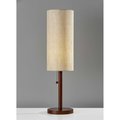 Estallar Walnut Wood Table Lamp, 8 x 8 x 31 in. ES2627280